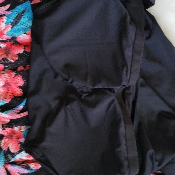 Eternatastic swim dress with tie back and laser cut floral print skirt NWOT - Picture 9 of 14